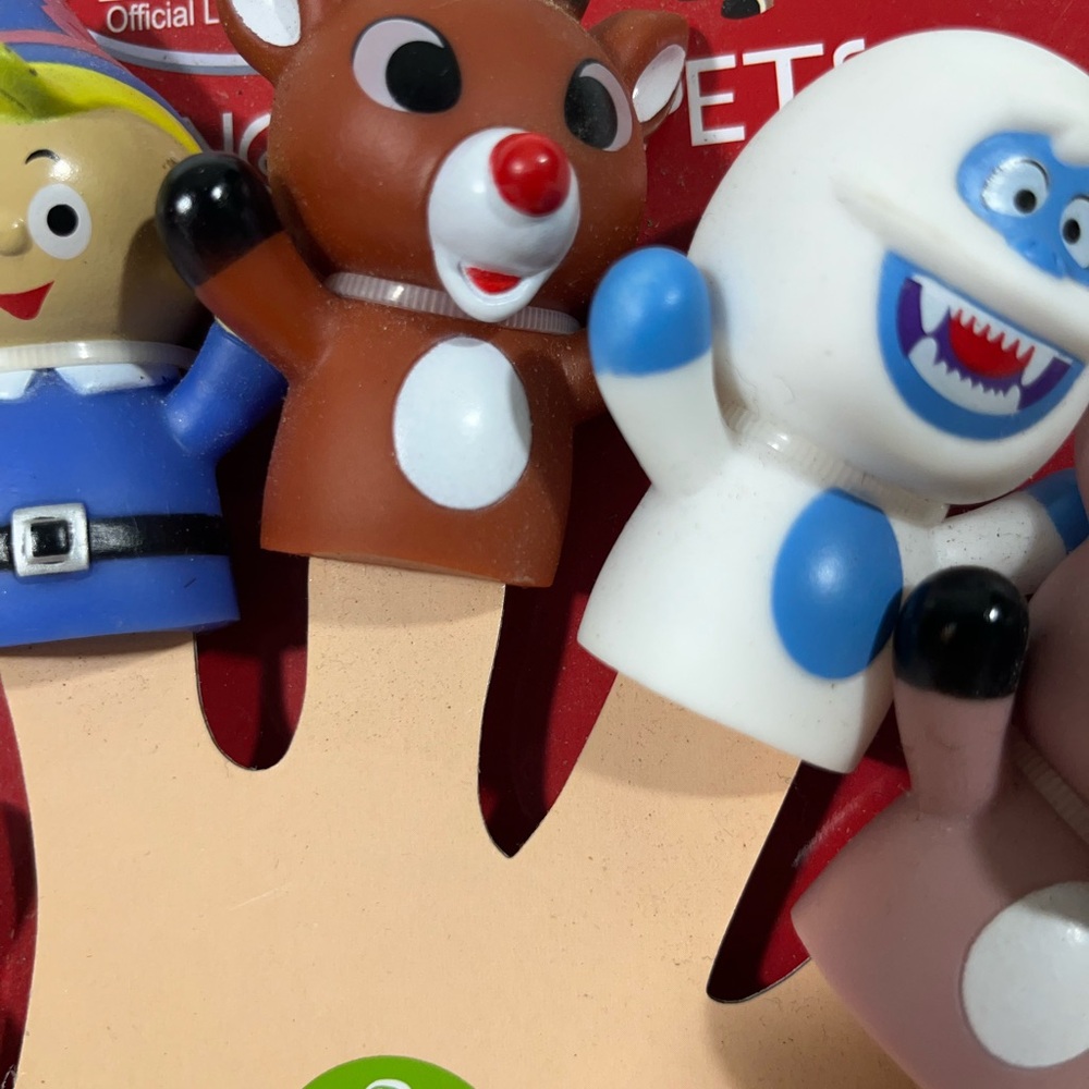 RASHTI BABY CHRISTMAS CLASSIC RUDOLPH 5 PIECE FINGERS PUPPETS SET AGES 3+ NEW - Picture 4 of 8